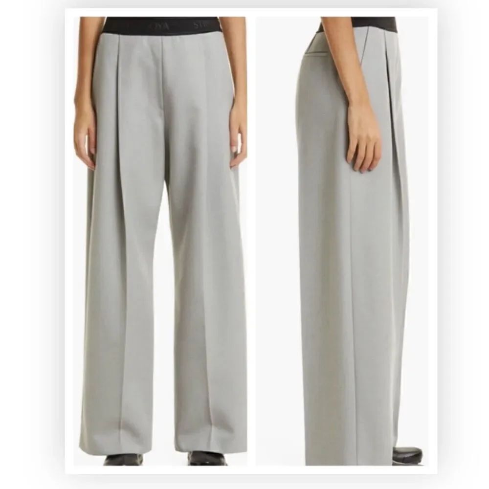Stine Goya Ciara Wide Leg Pants In Charcoal NWT $370